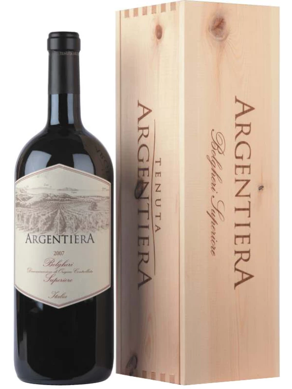 Argentiera Bolgheri Superiore DOC, wooden box