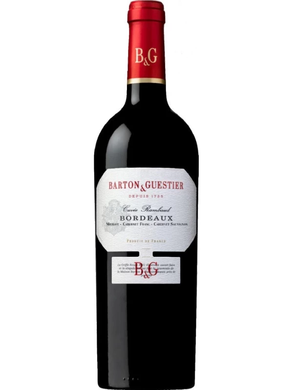 Вино Barton & Guestier, Bordeaux Rouge красное сухое 2023, 0.75 л