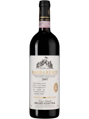 Вино Bruno Giacosa, Barbaresco Albesani Santo Stefano DOCG 2007, 0.75 л