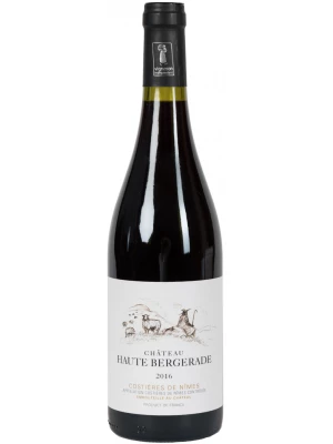 Вино Chateau Haute Bergerade, Costieres de Nimes AOC 2016, 0.75 л