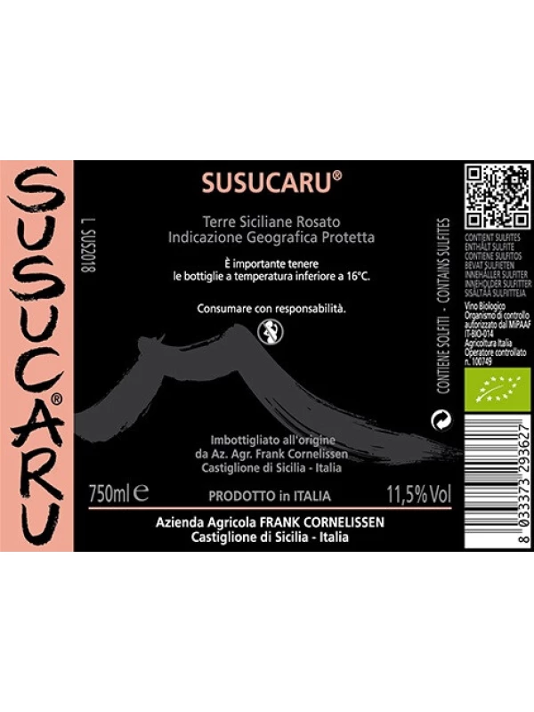 Frank Cornelissen, Susucaru Rosato, Terre Siciliane IGP