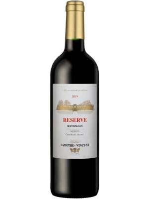 Вино Chateau Lamothe-Vincent, Reserve Rouge, Bordeaux AOC 2019, 0.75 л