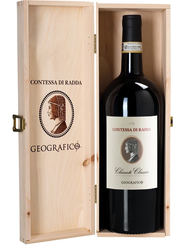 Geografico, Chianti Classico Contessa Di Radda DOCG, wooden box