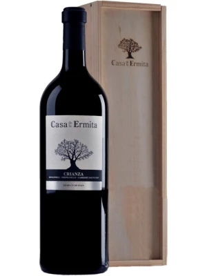 Вино Casa de la Ermita, Tinto Crianza, Jumilla DO, wooden box 9 л