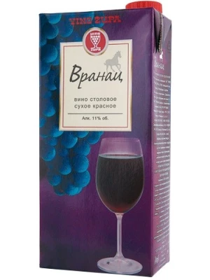 Вино Vino Zupa, Vranac, Tetra Pak 2 л