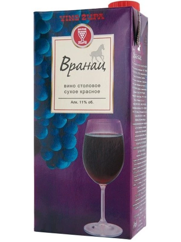 Vino Zupa, Vranac, Tetra Pak