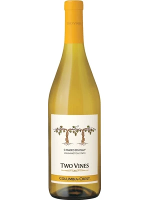 Вино Two Vines Chardonnay 2018, 0.75 л