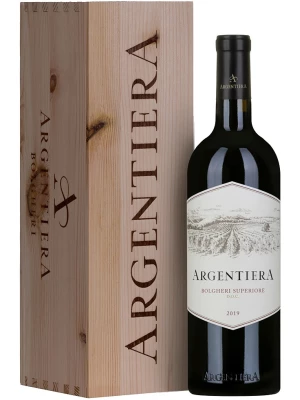 Вино Argentiera, Bolgheri Superiore DOC, wooden box 2019, 1.5 л