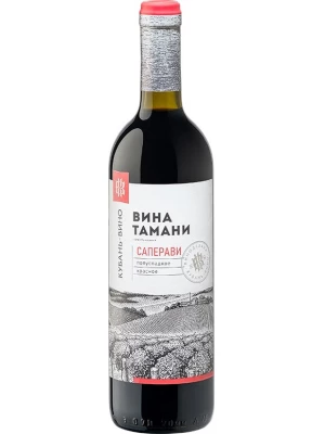 Вино Кубань-Вино, Вина Тамани Саперави полусладкое 0.7 л
