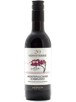 Вино Zonin, 20 Ventiterre Montepulciano d'Abruzzo DOC 2020, 0.25 л