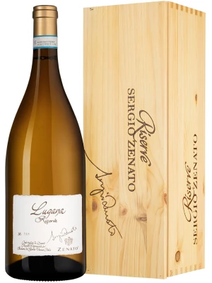 Вино Lugana Riserva DOC Sergio Zenato, wooden box 2021, 1.5 л