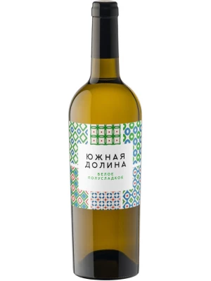 Вино Кубань-Вино, Южная Долина Белое Полусладкое 0.75 л