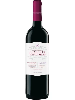Вино Cuatro Rayas, Cuarenta Vendimias Tempranillo, Ribera del Duero DO 2019, 0.75 л