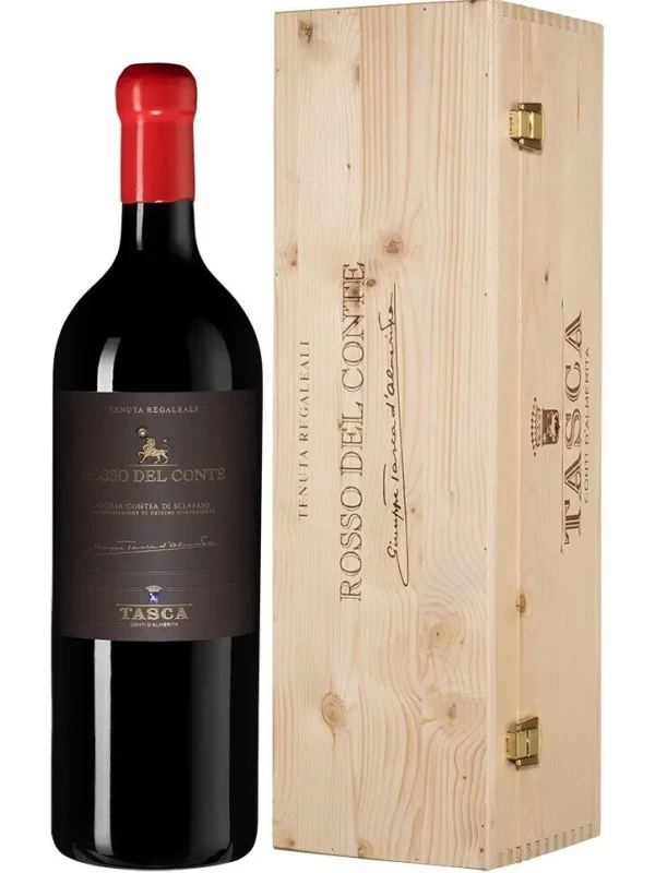 Tasca d'Almerita, Rosso del Conte DOC, wooden box