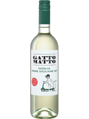 Вино Villa degli Olmi, Gatto Matto Inzolia, Terre Siciliane IGT 2017, 0.75 л