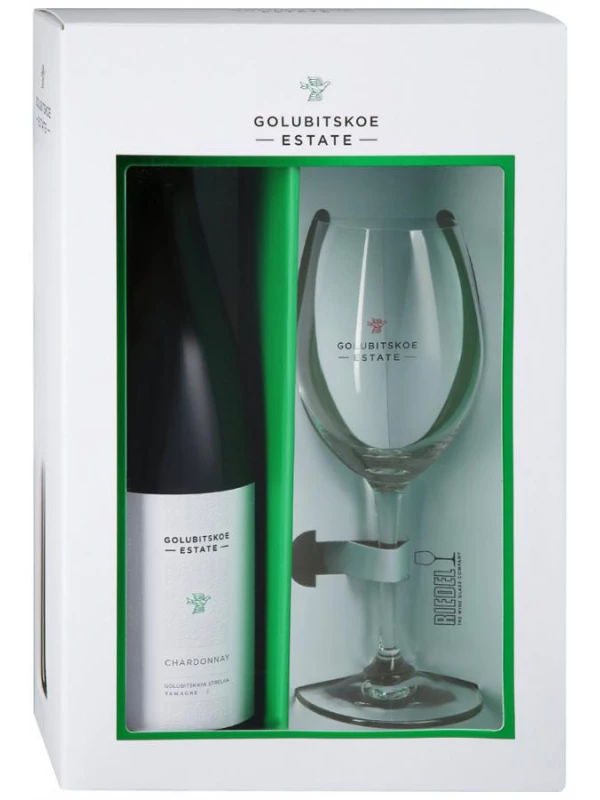 Golubitskoe Estate, Chardonnay, gift box with Riedel glass