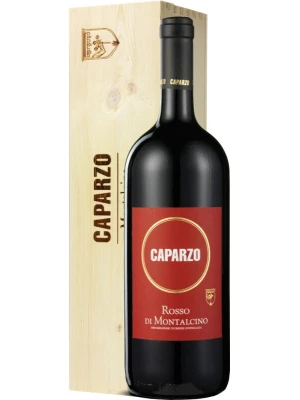 Вино Caparzo, Rosso di Montalcino DOC, wooden box 2022, 1.5 л