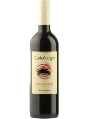 Вино San Pedro, Gato Negro Semi-Sweet Red 2015, 0.75 л