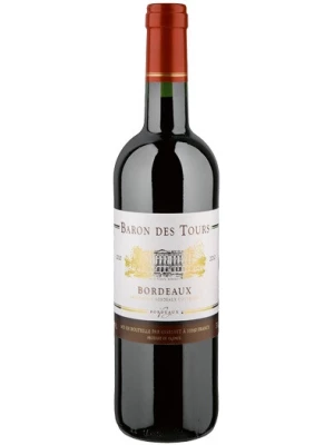 Вино Baron des Tours Bordeaux AOC Rouge 0.75 л