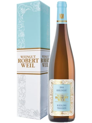 Вино Robert Weil, Rheingau Riesling Trocken, gift box 2017, 0.75 л