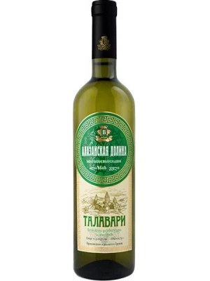 Вино Талавари Алазанская Долина белое 0.75 л