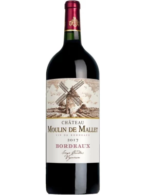 Вино Chateau Moulin de Mallet, Bordeaux AOC 2017, 1.5 л