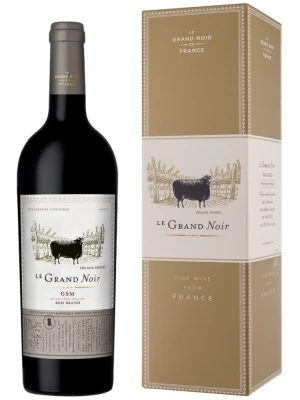Вино Le Grand Noir GSM, Pays d'Oc IGP, gift box 2016, 0.75 л