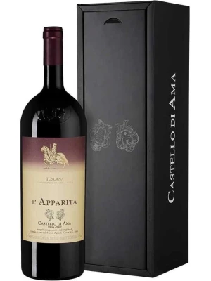 Вино Castello di Ama, Merlot IGT l'Apparita, gift box 2020, 1.5 л