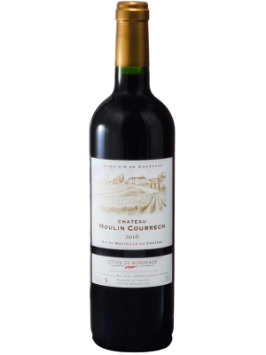 Вино Chateau Moulin Courrech, Cotes de Bordeaux AOC 2016, 0.75 л