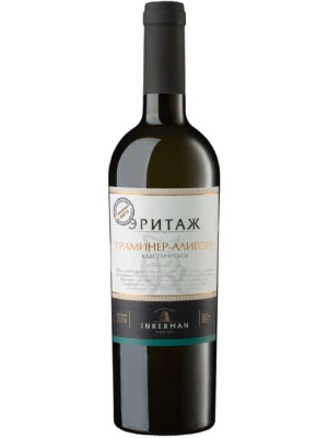 Вино Инкерман, Эритаж Траминер-Алиготе Классическое 2019, 0.75 л