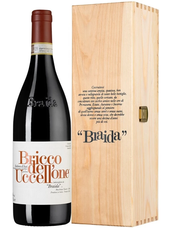 Bricco dell'Uccellone , Barbera d'Asti DOC, wooden box