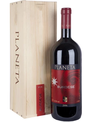 Вино Planeta, Burdese, Sicilia IGT, wooden box 2006, 1.5 л