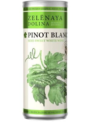 Вино Soyuz-Vino, Zelenaya Dolina Pinot Blanc, in can 0.25 л