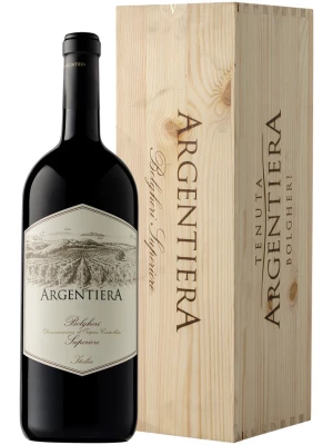 Вино Argentiera, Bolgheri Superiore DOC, wooden box 2019, 3 л
