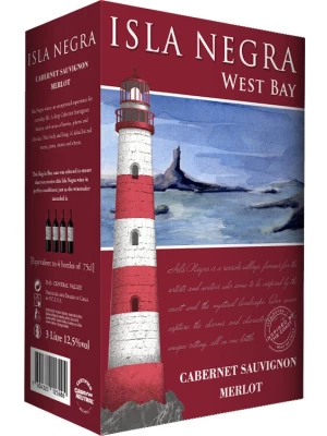 Вино Isla Negra, West Bay Cabernet Sauvignon-Merlot, bag-in-box 2019, 3 л