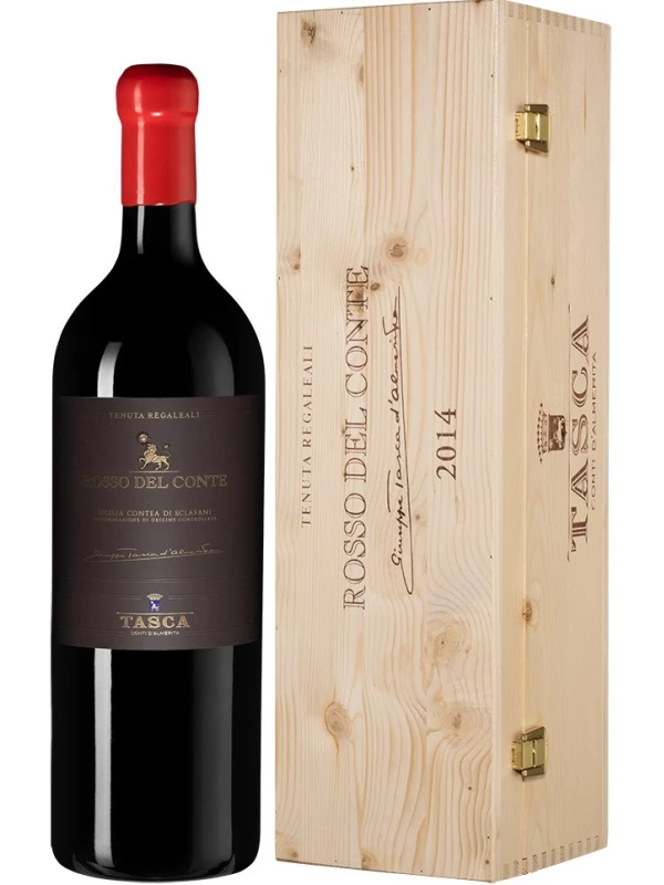 Tasca d'Almerita, Rosso del Conte DOC wooden box