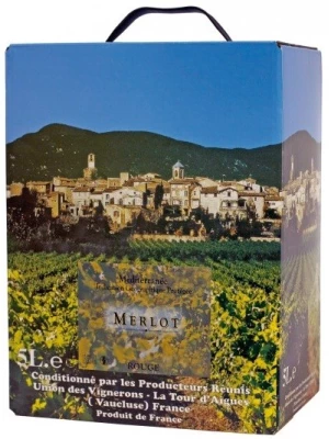 Вино Marrenon, Merlot, Vin de Pays de Mediterranee IGP 2010, 10 л