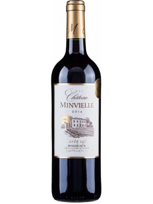 Вино Chateau Minvielle Rouge, Bordeaux AOC 2014, 0.75 л