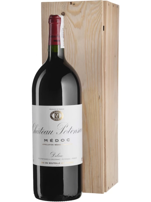 Chateau Potensac, Medoc AOC, wooden box