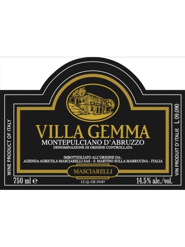 Masciarelli, Villa Gemma Montepulciano d'Abruzzo DOC