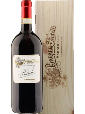 Вино Barale Fratelli, Castellero Barolo DOCG, wooden box 2008, 1.5 л