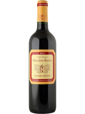 Вино Chateau Moulin-Borie, Listrac-Medoc AOC 2015, 0.75 л