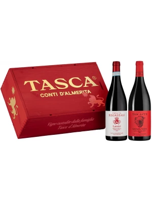 Вино Tasca d'Almerita, Lamuri + Ghiaia Nera, gift set 0.75 л