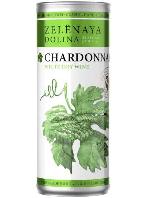 Вино Soyuz-Vino, Zelenaya Dolina Chardonnay, in can 0.25 л