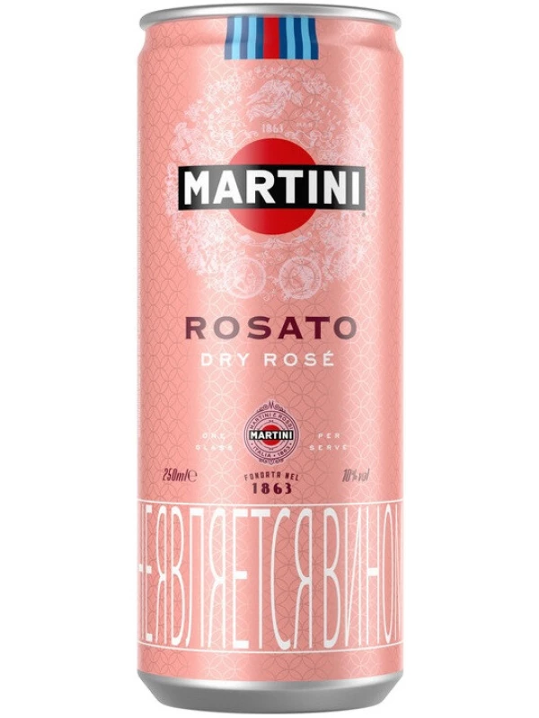 Martini Rosato Dry, in can