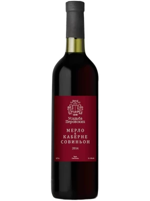 Вино Усадьба Перовских Мерло & Каберне Совиньон 2014, 0.75 л