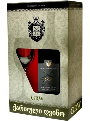 Вино Chateau GRW Kindzmarauli, gift box with glass 0.75 л