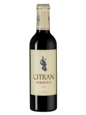 Вино Le Bordeaux de Citran Rouge, Франция Les Vignobles de France 2016, 0.375 л