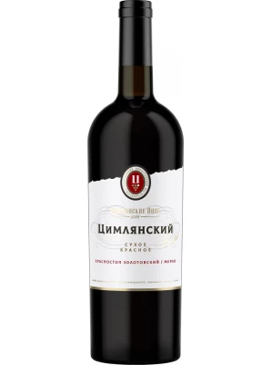 Вино Цимлянский Резерв, Красное сухое 0.75 л