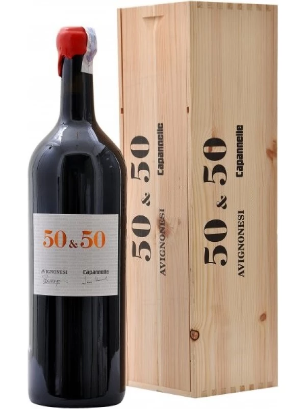 Avignonesi-Capannelle, 50 & 50, Vino da Tavola di Toscana IGT, wooden box